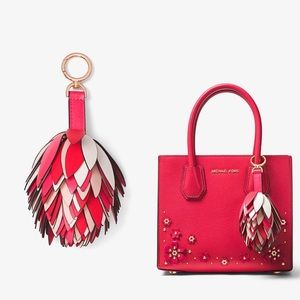 🎉SOLD🎉NEW Michael Kors Petal Pom Pom Keychain